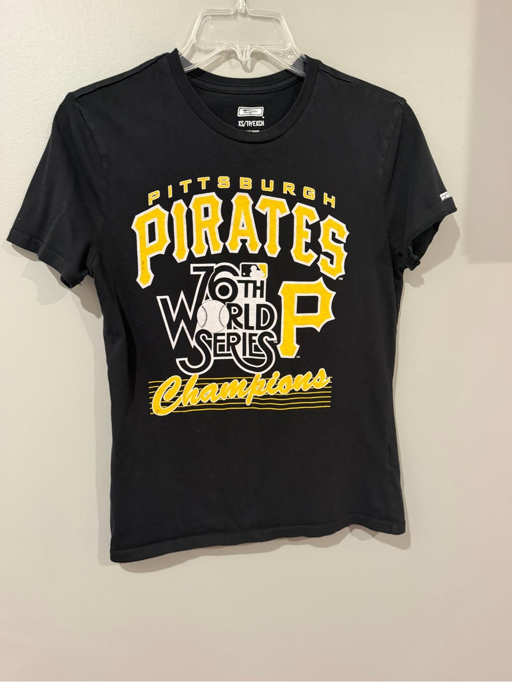 Pittsburgh Pirates Women’s Black 76th World Series Champions' Tee